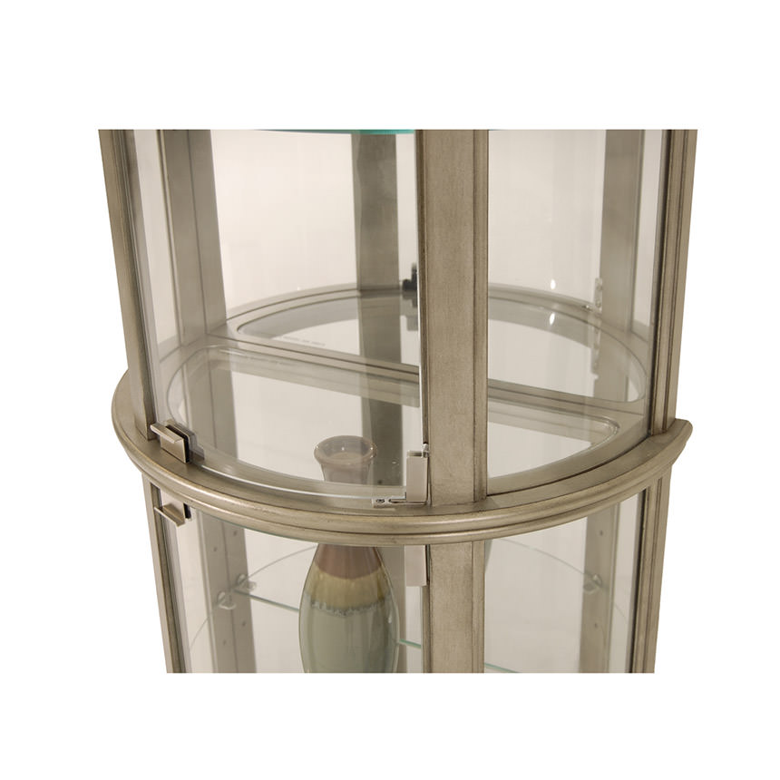 Parrish Half Round Curio El Dorado Furniture